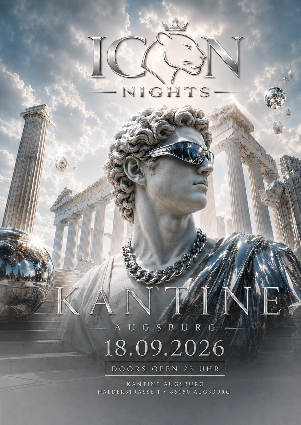 ICON NIGHTS · Kantine Augsburg · 18. September 2026